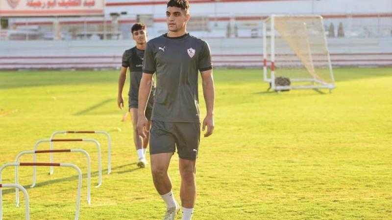 شبانة يؤدي تدريبات تأهيلية في مران الزمالك