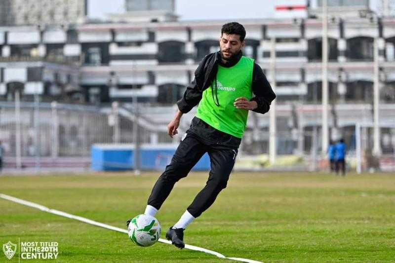 مصطفى شلبي يواصل برنامجه التأهيلي على هامش مران الزمالك