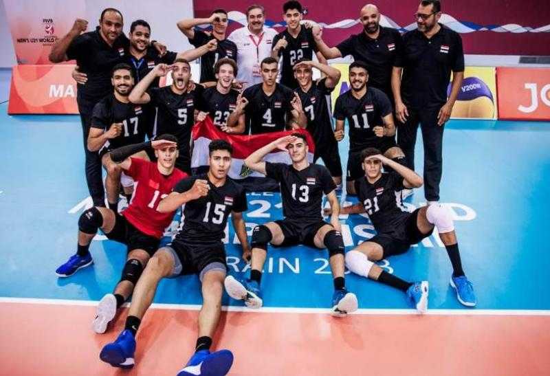 منتخب مصر للكرة الطائرة تحت 19 عامًا يحتل المركز الثامن بالخسارة أمام إيطاليا