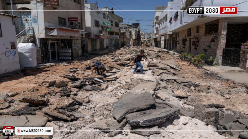 جرف الشوارع في الضفة الغربية 