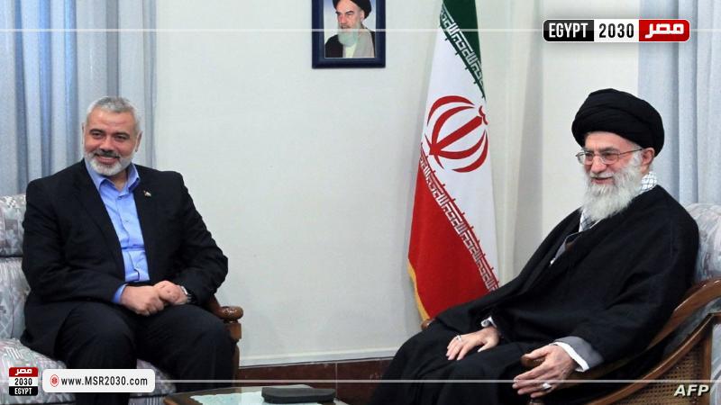 هنية مع الرئيس الإيراني