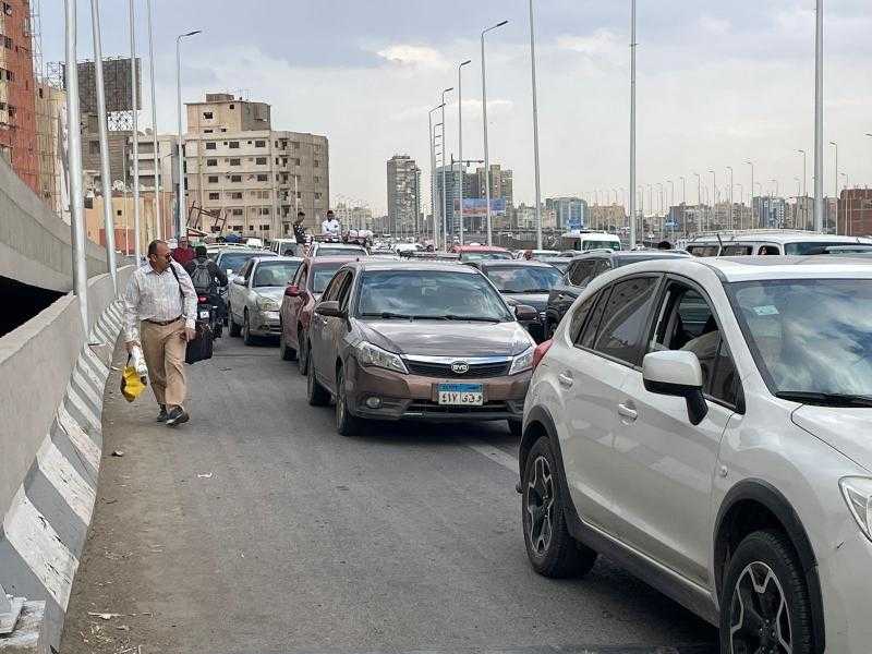 إصابة شخصين فى حادث تصادم 4 سيارات أعلى الطريق الدائرى