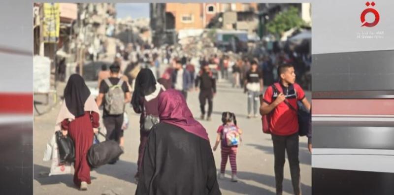 المشاهد الأولى لعمليات نزوح جماعي من مخيم جباليا.. «فيديو»