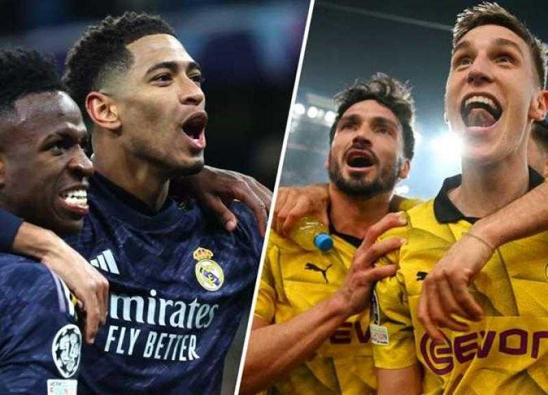 موعد مباراة بوروسيا دورتموند ضد ريال مدريد في نهائي دوري أبطال أوروبا