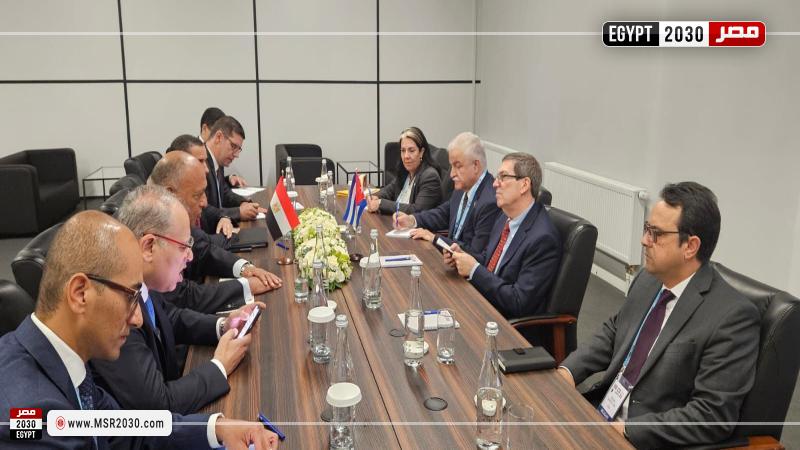 وزيرا خارجية مصر وكوبا لبحث تعزيز التعاون الثنائي وتبادل الرؤى حول الحرب على غزة