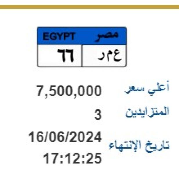 هدية عيد الأضحى.. الداخلية تطرح لوحة معدنية تحمل اسم عمر بـ 7.5 مليون جنيه