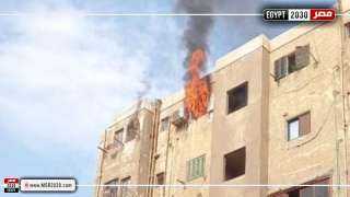 السيطرة على حريق هائل داخل شقة سكنية بالشيخ زايد