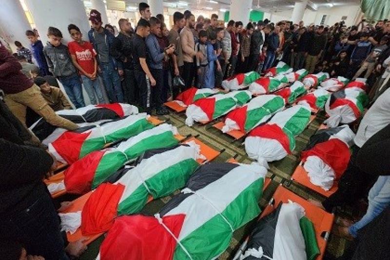 استشهاد 7 فلسطينيين وإصابة عدد آخر في قصف إسرائيلي على خان يونس