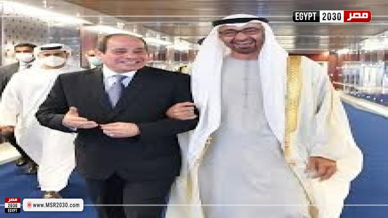 بن زايد و السيسي 