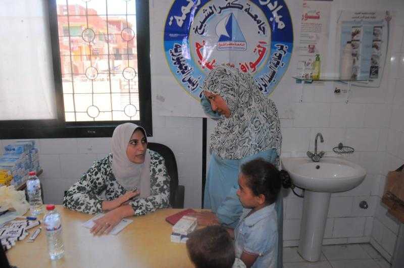 جامعة كفر الشيخ تطلق قافلة شاملة الى قرية الزهراء بمركز الحامول