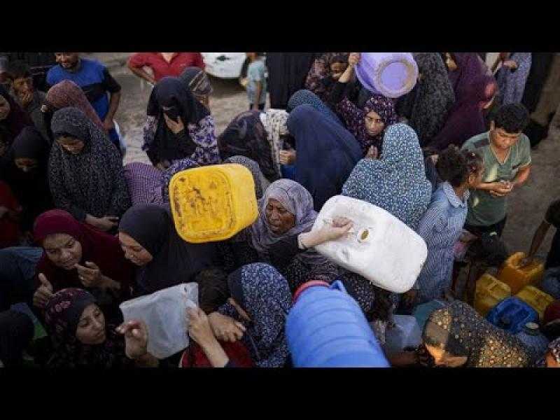 أزمة المياه في غزة.. اليونسيف تحذر:   500 ألف شخص في فلسطين يعانون