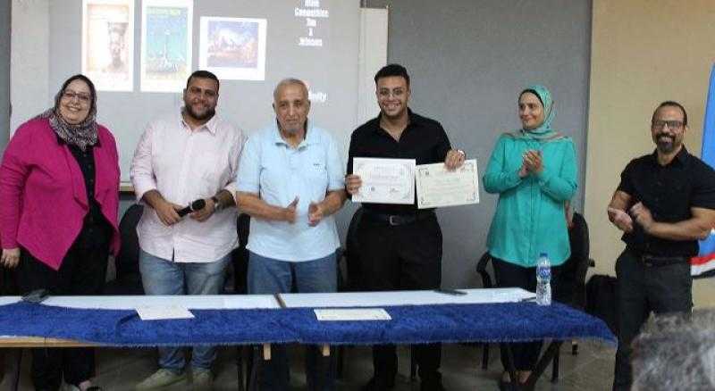 كلية الفنون التطبيقة بالجامعة المصرية الروسية تفوز بالمركز 3 بمسابقة المتحف الكبير