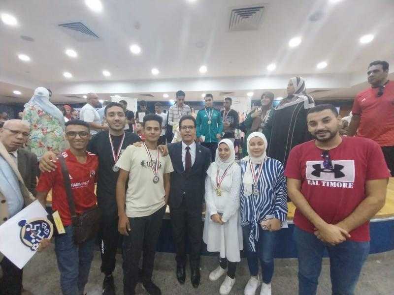 جامعة مدينة السادات تحصد 6 ميداليات بالمهرجان الرياضي الأول لذوي الهمم بجامعة بنها