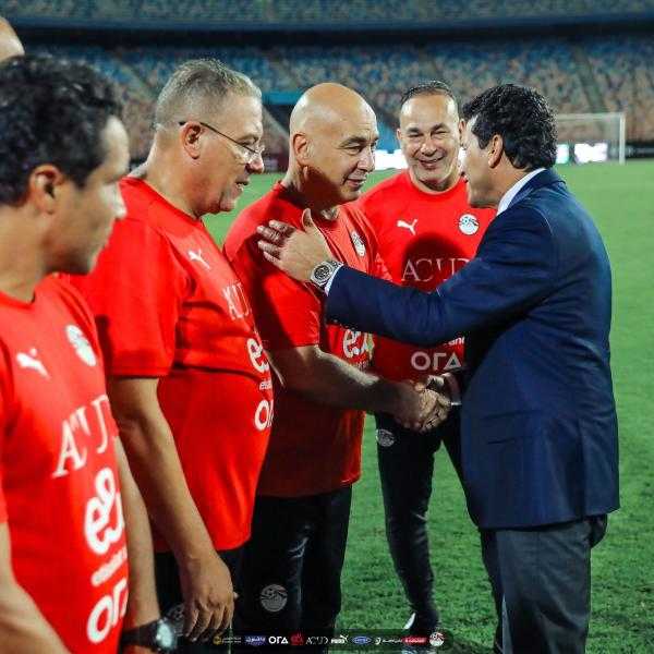 في حضور وزير الرياضة .. منتخب مصر يواصل تدريباته استعدادا لمواجهة موريتانيا