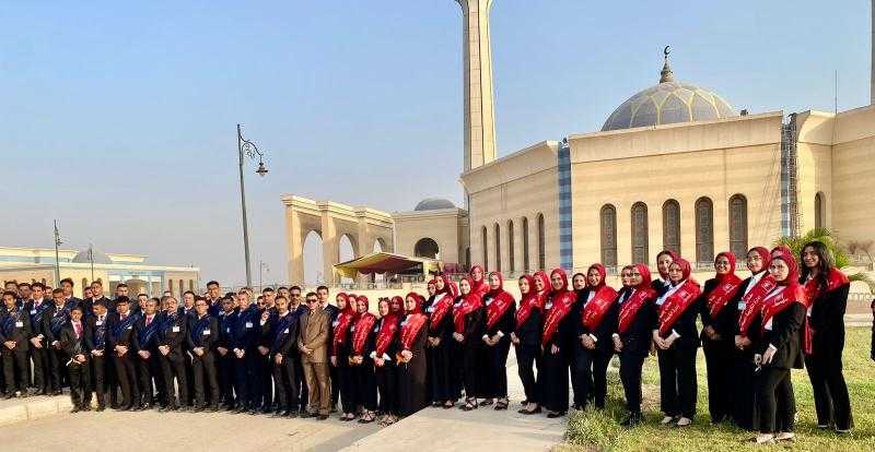 طلاب جامعة حلوان يشاركون في الندوة التثقيفية رقم 40 لوزارة الدفاع بحضور رئيس الجمهورية