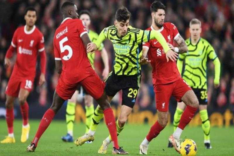 موعد مباراة آرسنال ضد ليفربول في الدوري الإنجليزي