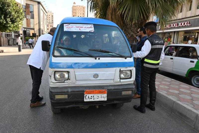 تحرير محاضر لسائقين مخالفين وإجراءات صارمة تجاه المخالفين بالبحيرة