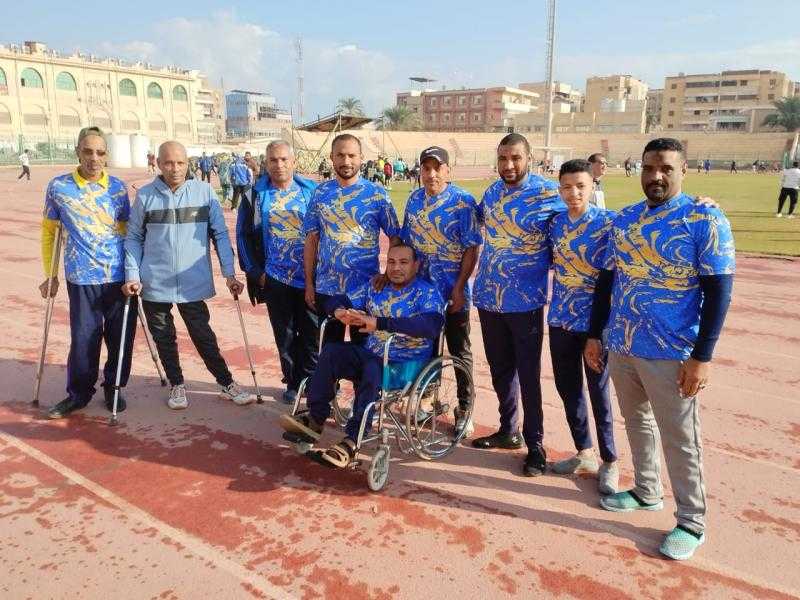 نادي الإرادة والتحدي بالأقصر يحقق بطولات في ألعاب القوى للإعاقات الحركية بكفر الشيخ