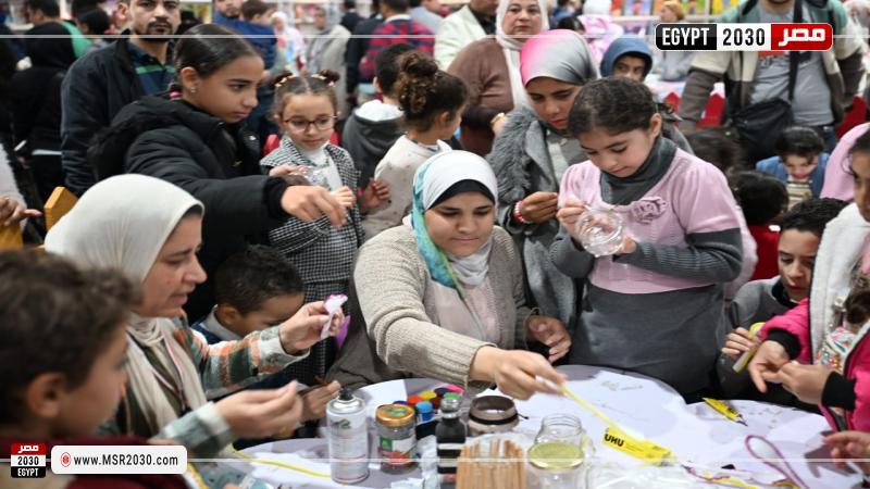 ورش قصور الثقافة للأطفال بمعرض الكتاب 